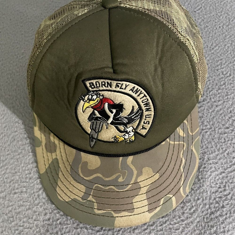 Born Fly Anytown U.S.A Born Fly Trucker Hat Camouflage Mesh Back SnapBack‎